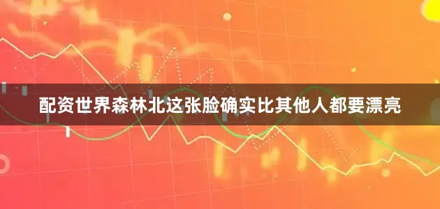 配资世界森林北这张脸确实比其他人都要漂亮